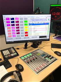 Radio station studio